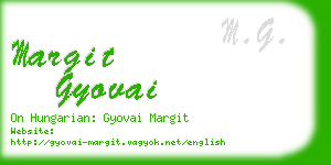 margit gyovai business card